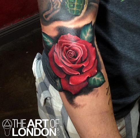 Red Rose by London Reese: TattooNOW